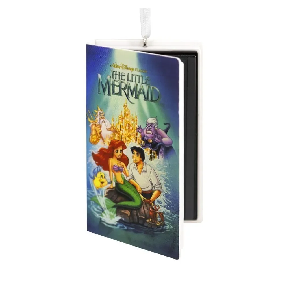 Hallmark Disney The Little Mermaid Retro Video Cassette Case Ornament NWT